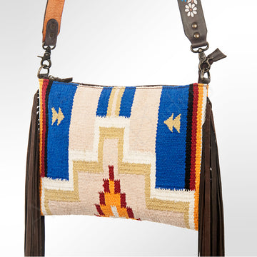 American Darling Cross Body Saddle Blanket Genuine Leather Western Women Bag Handbag Purse | Crossbody for Cute